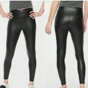 Athleta All Over Gleam Faux Leather Tight Leggings Size XS
